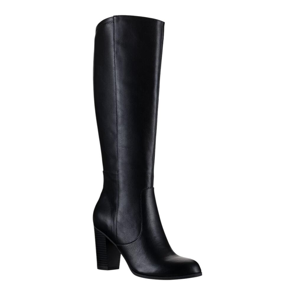 Style & Co Women's Addyy Knee High Wide Calf Dress Boots Black Size 8